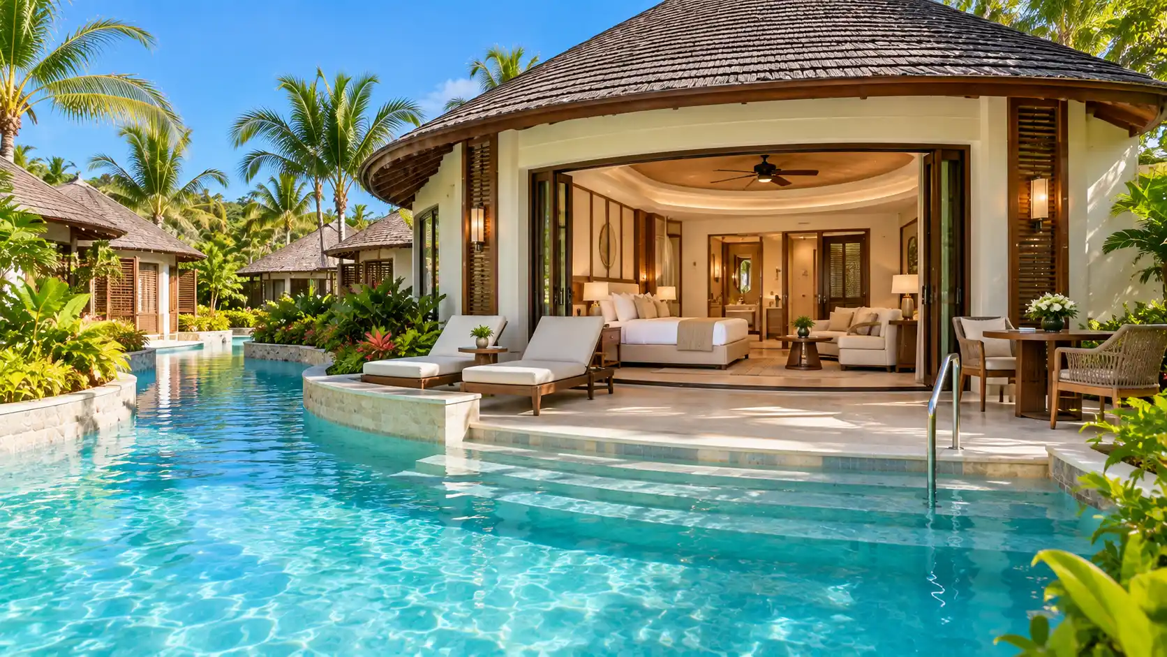 Swim-Up Rondoval Suite